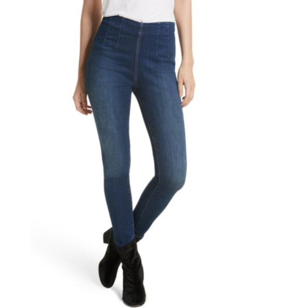Free People ultra high pull on skinny jeans, NWOT, 26